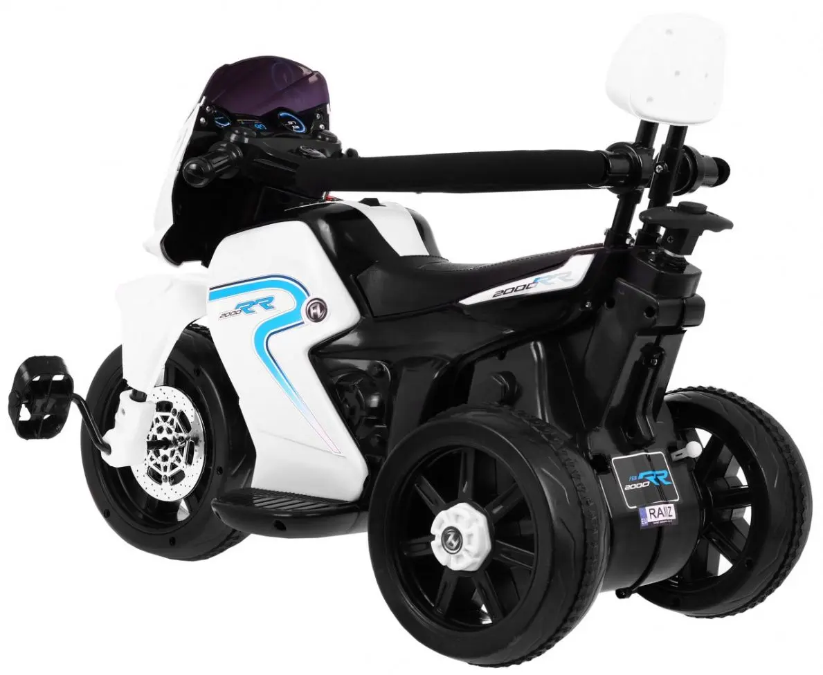 Электромотоцикл 2в1 Ramiz Pusher (White) - 5