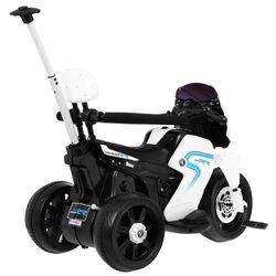 Электромотоцикл 2в1 Ramiz Pusher (White) Thumb