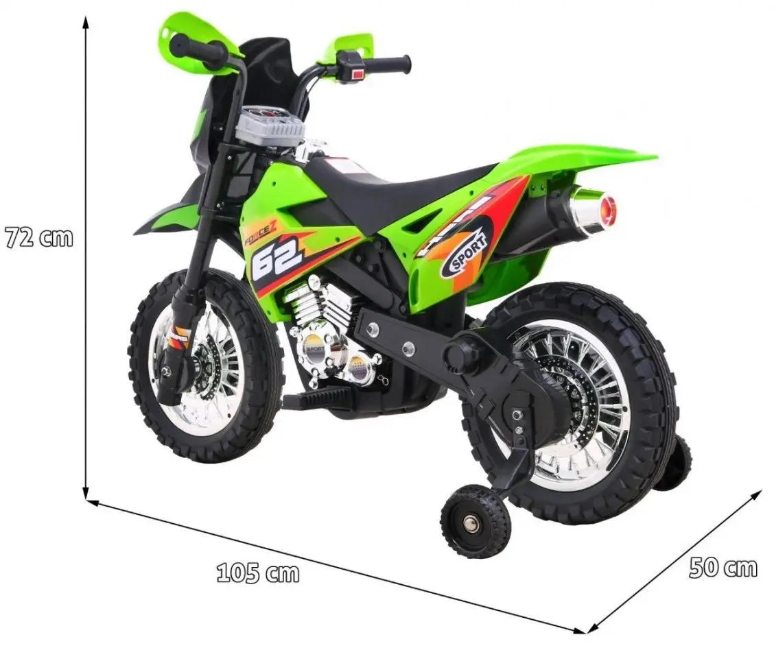 Motocicleta electrica Ramiz Bike Cross (Green)