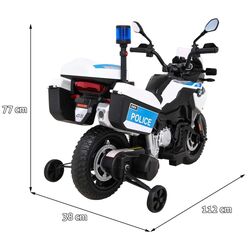 Motocicletă electrică Ramiz BMW F850 GS Police (White/Blue) Thumb