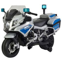 Motocicletă electrică Ramiz BMW Police (Silver/Blue)