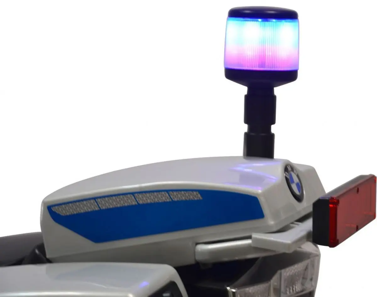 Электромотоцикл Ramiz BMW Police (Silver/Blue) - 9
