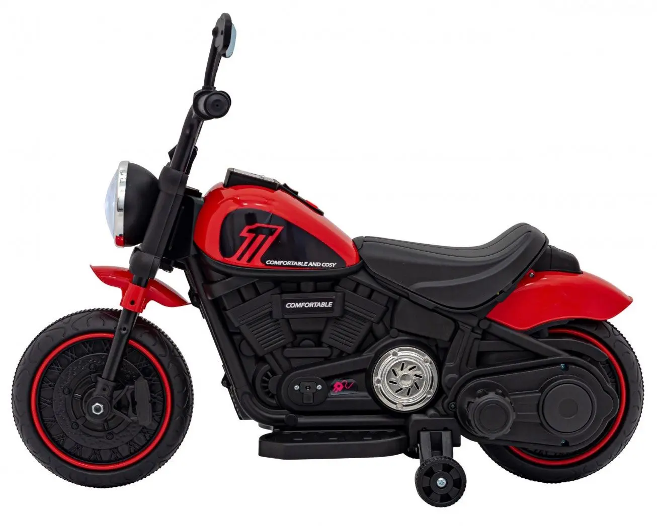 Motocicleta electrica Ramiz Chopper Faster (Red)