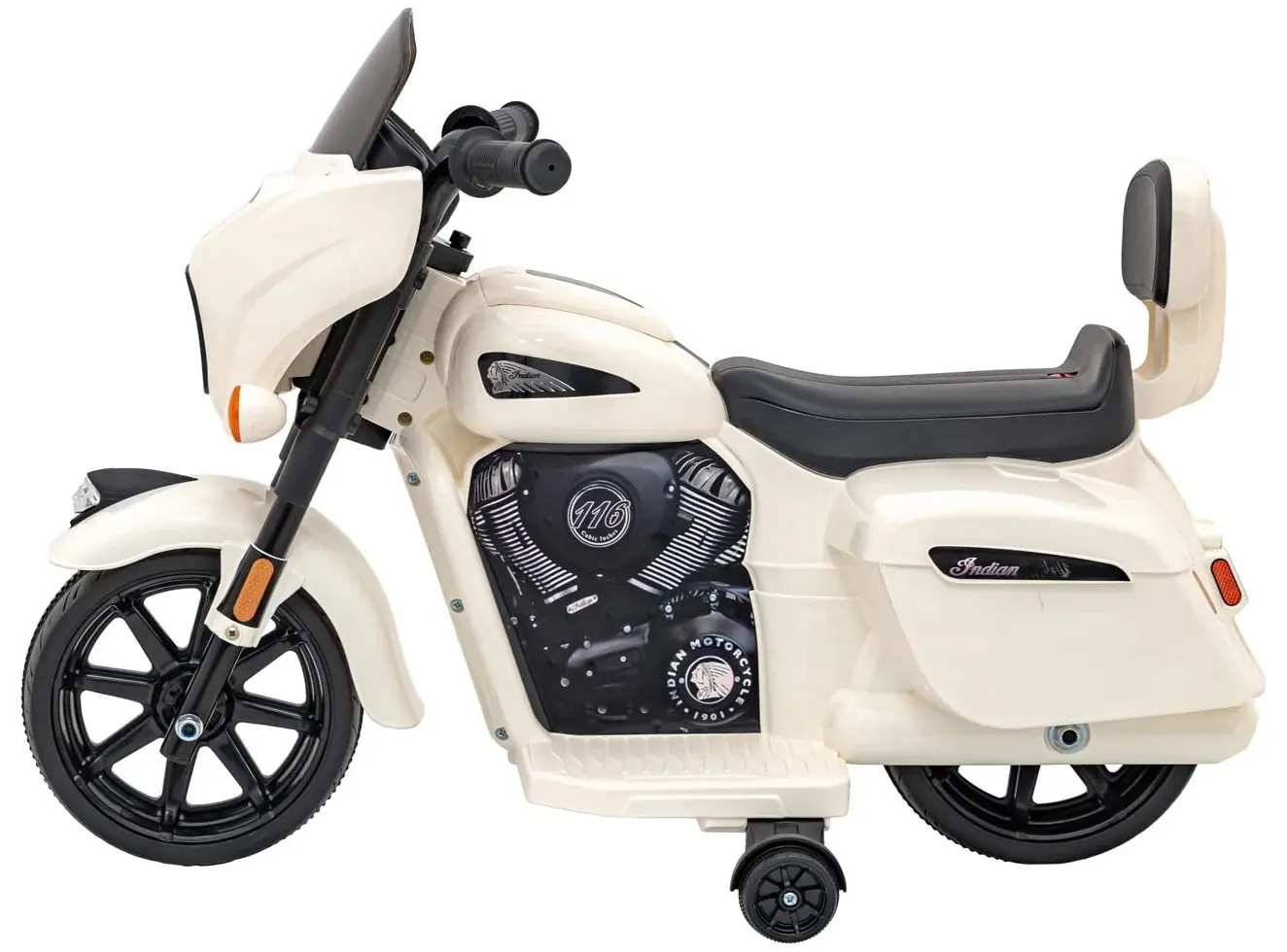 Motocicleta electrica Ramiz Chopper Indian (White)