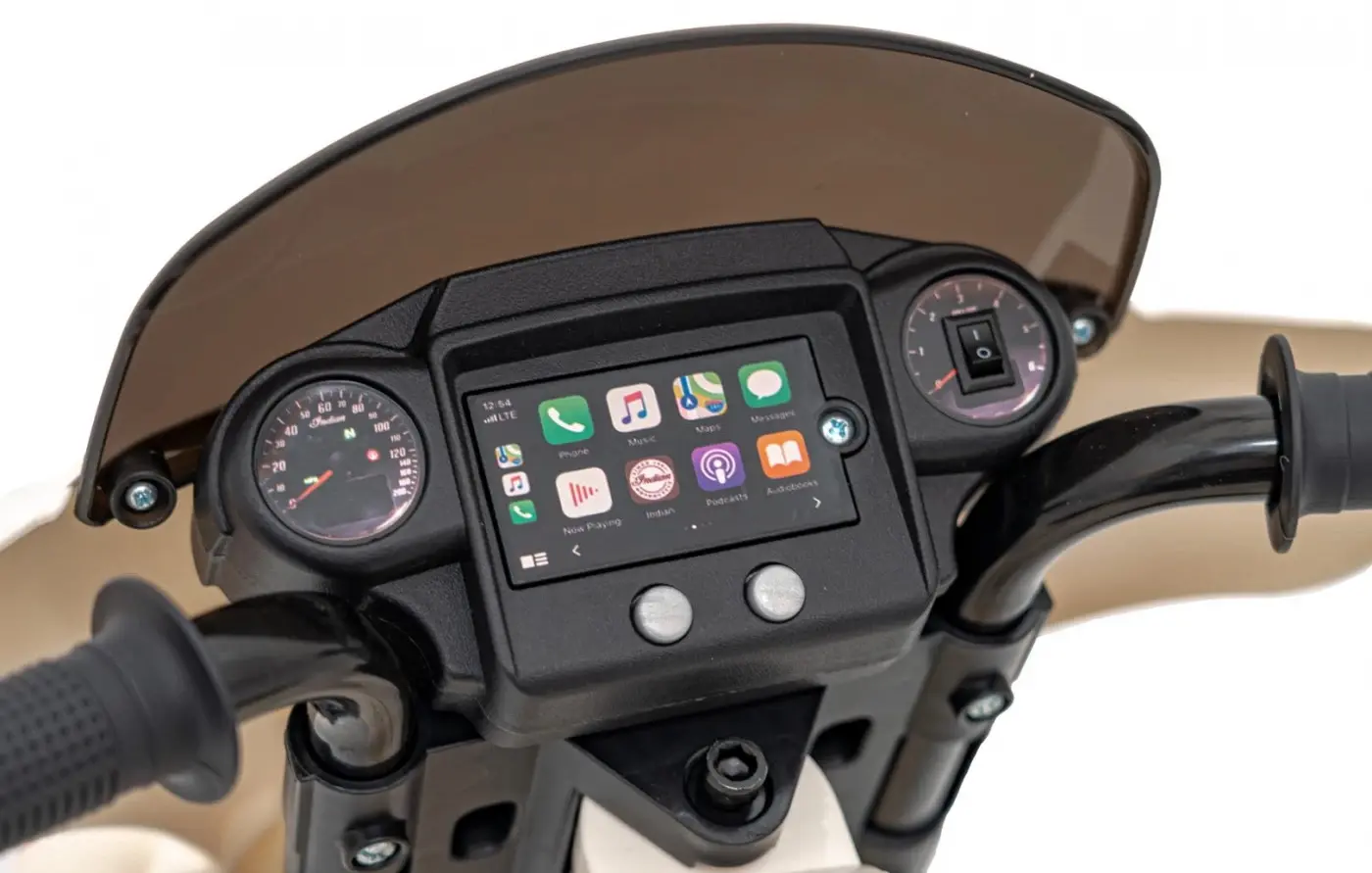 Motocicleta electrica Ramiz Chopper Indian (White)