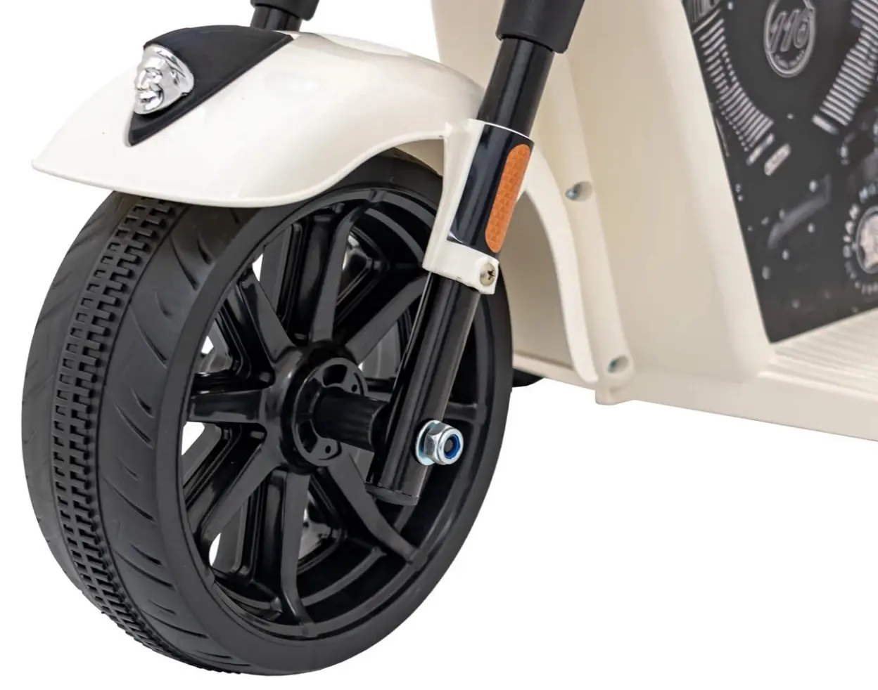 Motocicleta electrica Ramiz Chopper Indian (White)