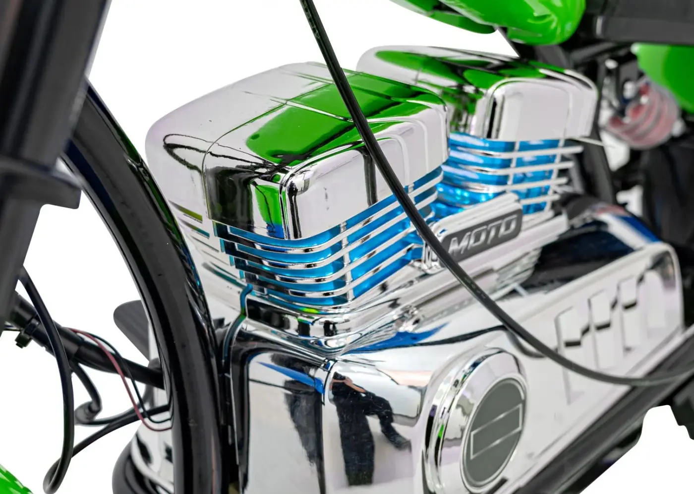 Электромотоцикл Ramiz Chopper Warrior (Green) - 7