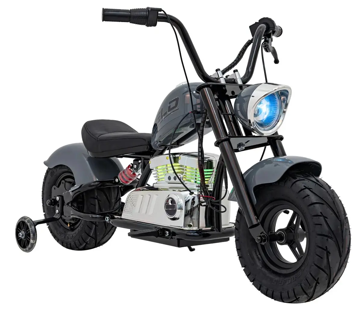 Электромотоцикл Ramiz Chopper Warrior (Grey) - 2