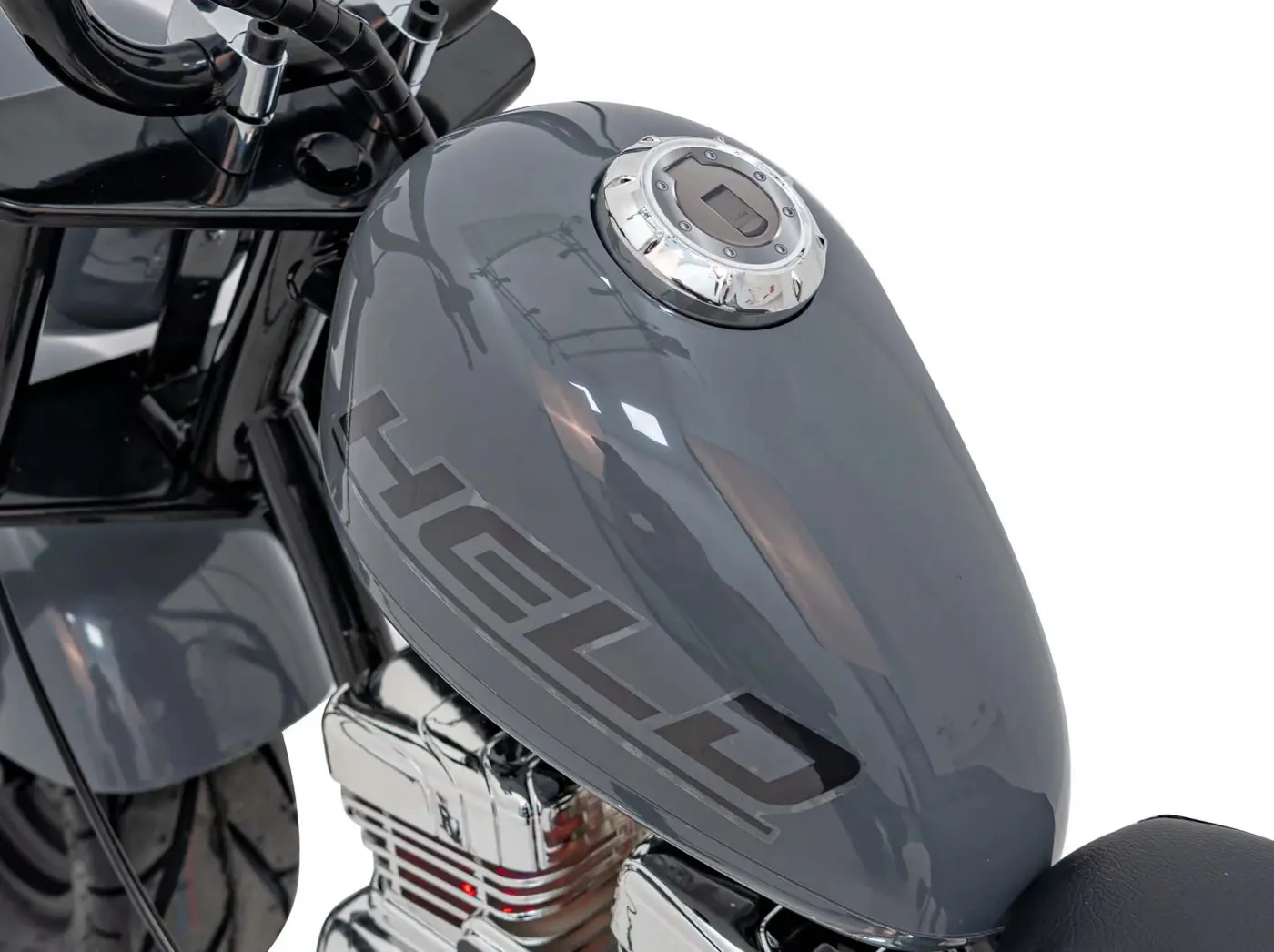 Электромотоцикл Ramiz Chopper Warrior (Grey) - 6