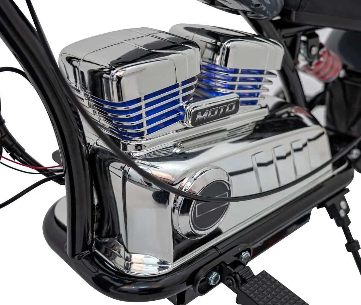 Электромотоцикл Ramiz Chopper Warrior (Grey) - 9