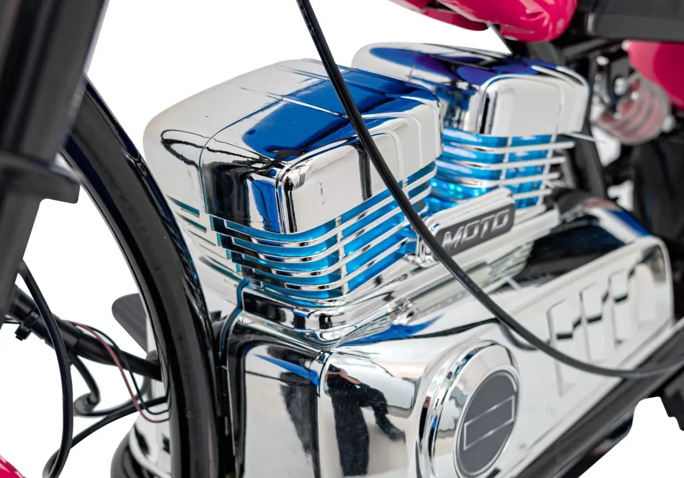 Motocicleta electrica Ramiz Chopper Warrior (Pink)