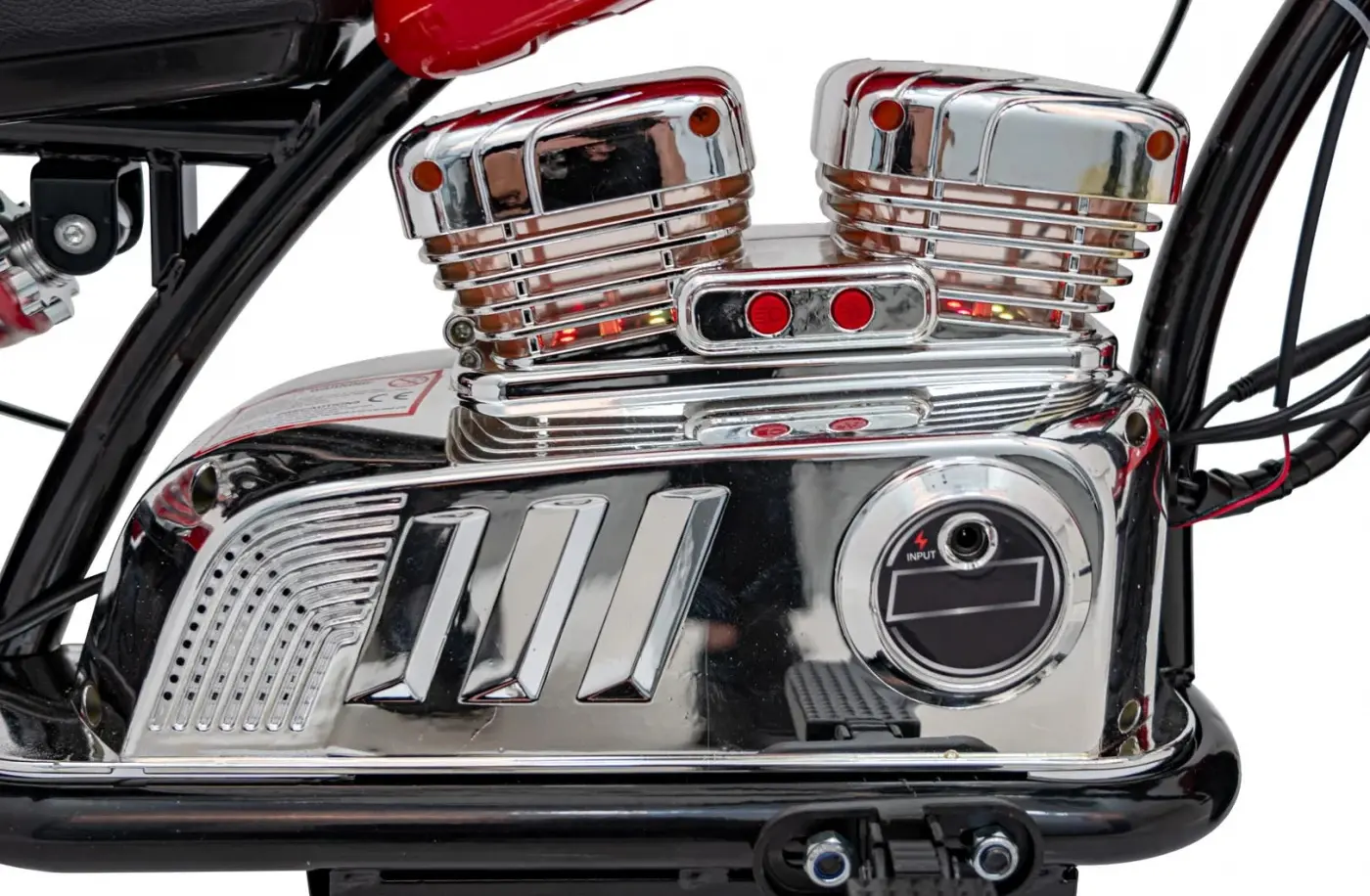 Электромотоцикл Ramiz Chopper Warrior (Red) - 7