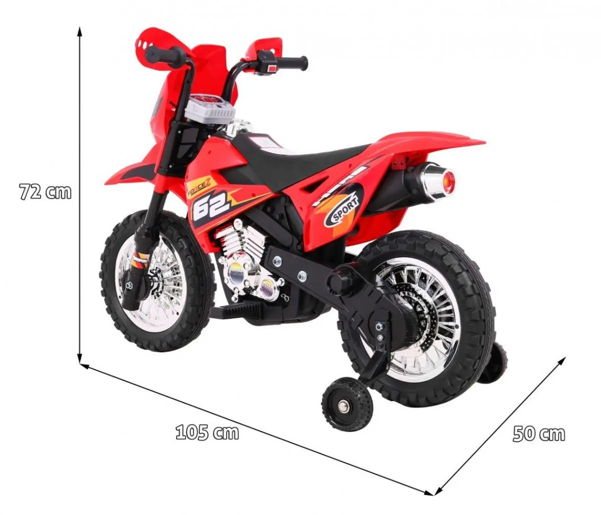 Motocicletă electrică Ramiz Cross (Red)