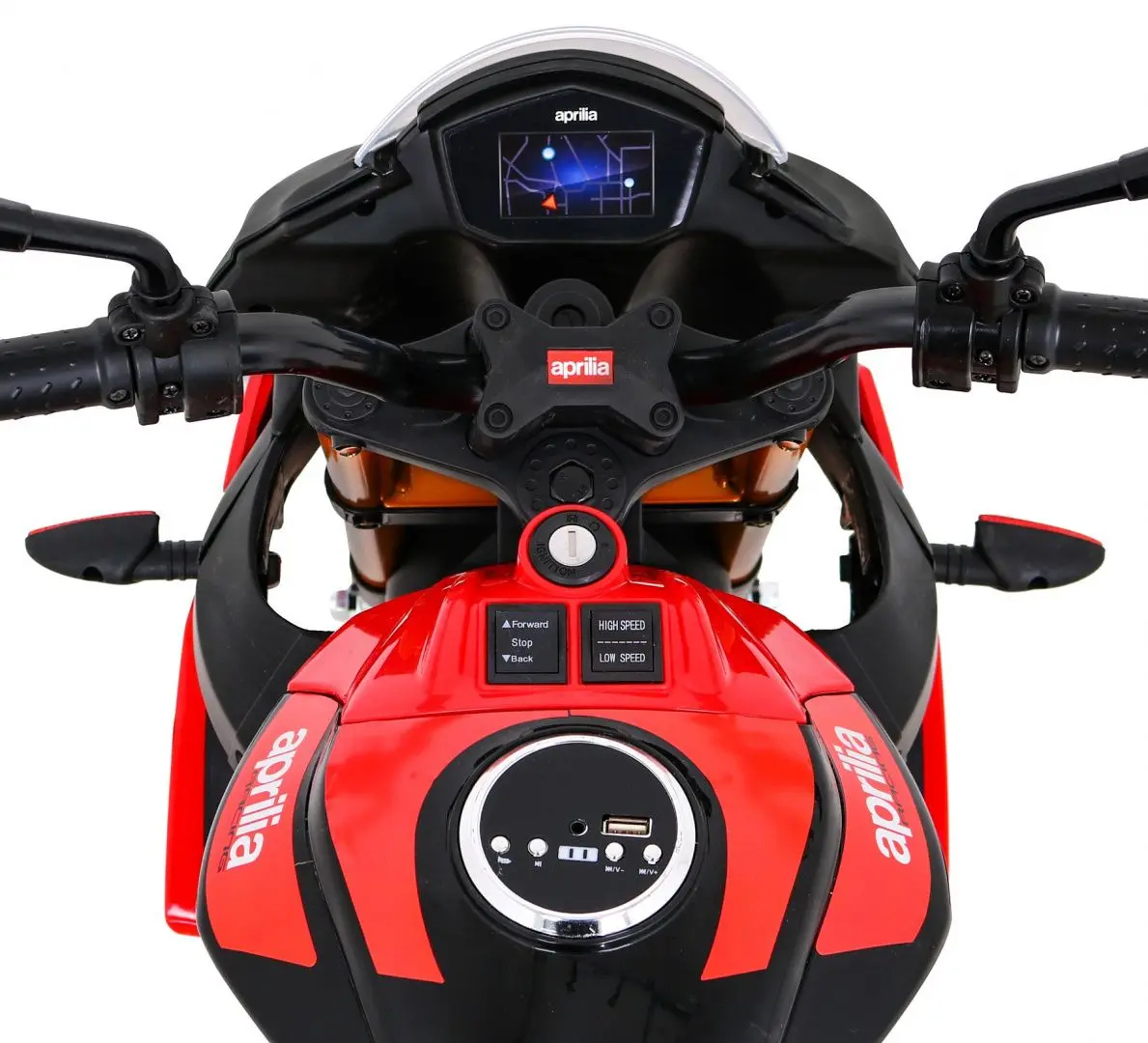 Motocicleta electrica Ramiz Motor Aprilia Tuono V4 (Red) - 8