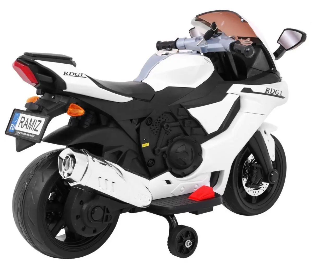 Электромотоцикл Ramiz Motorek R1 Superbike (White) - 7