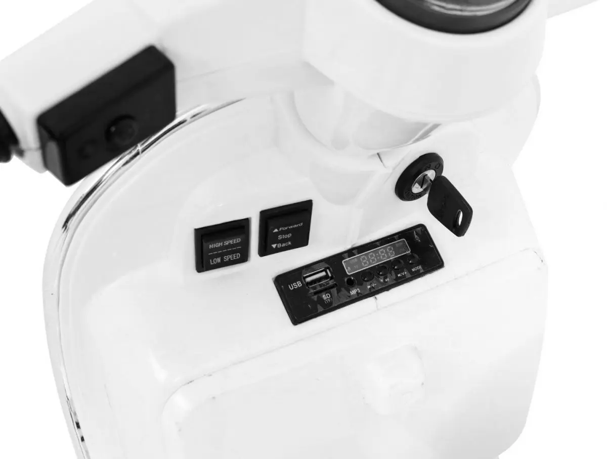 Scuter electric Ramiz Vespa (White/Black)