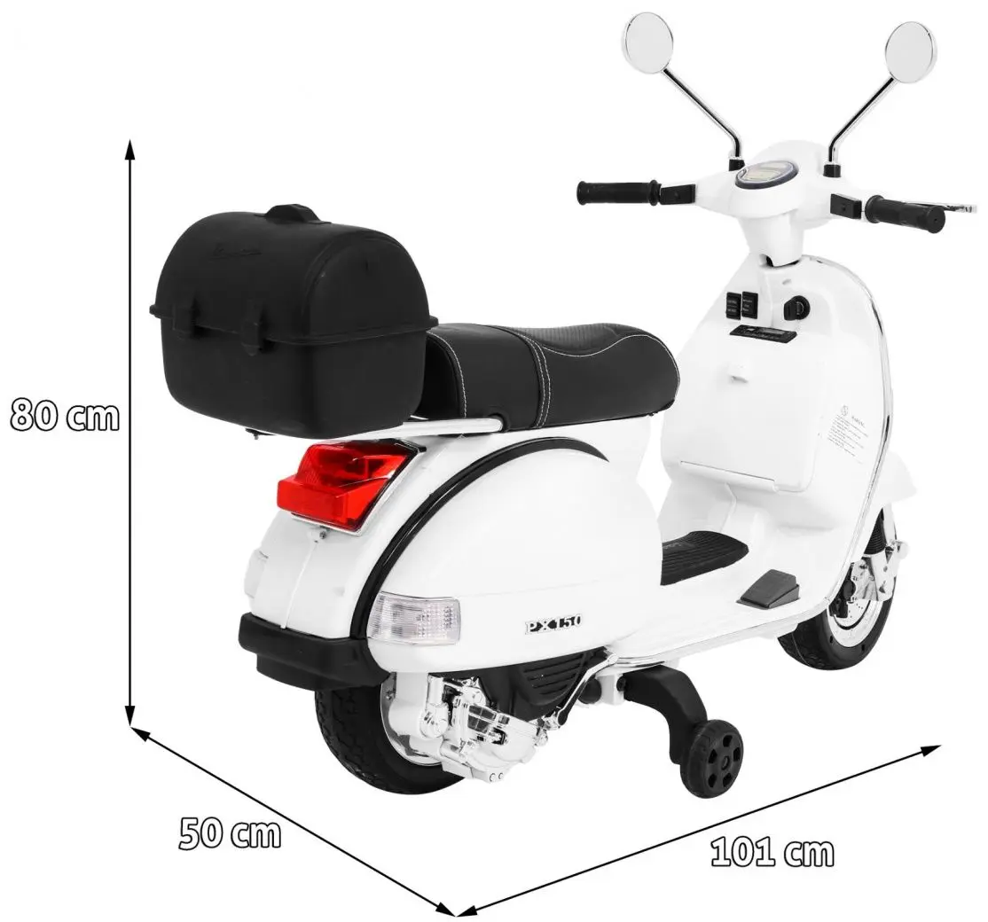 Scuter electric Ramiz Vespa (White/Black)