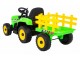 Tractor electric cu remorcă Ramiz Blow (Green)