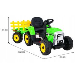 Tractor electric cu remorcă Ramiz Blow (Green) Thumb