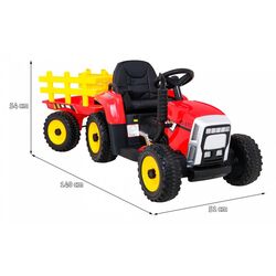 Tractor electric cu remorcă Ramiz Blow (Red) Thumb