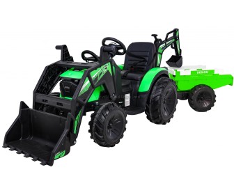 Tractor electric cu remorca Ramiz Buggy Tractor 720-T (Green)