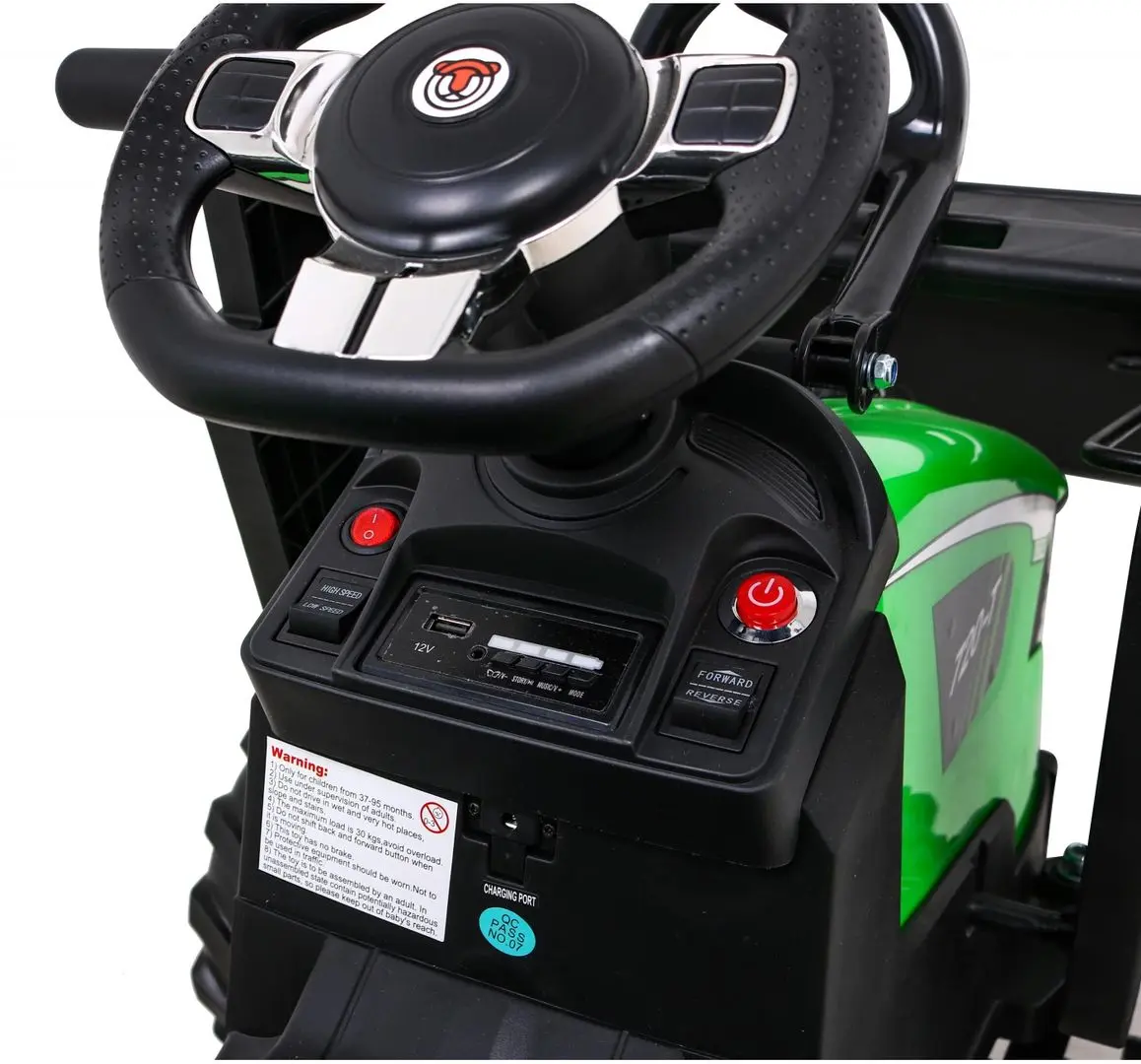 Tractor electric cu remorca Ramiz Buggy Tractor 720-T (Green)