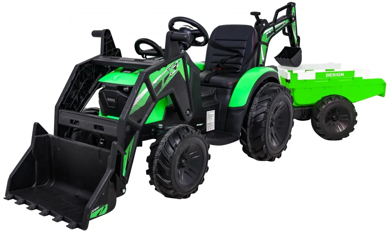Tractor electric cu remorca Ramiz Buggy Tractor 720-T (Green)
