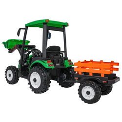 Электротрактор с прицепом Ramiz Mega D68 (Green) Thumb