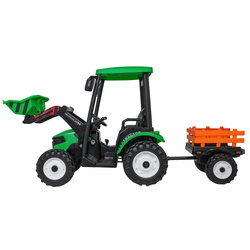 Электротрактор с прицепом Ramiz Mega D68 (Green) Thumb