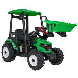Электротрактор с прицепом Ramiz Mega D68 (Green) Thumb