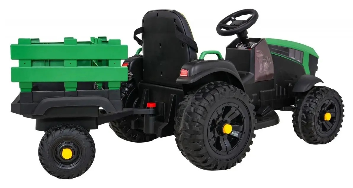 Tractor electric cu remorca Ramiz Titanium (Green/Black) - 3
