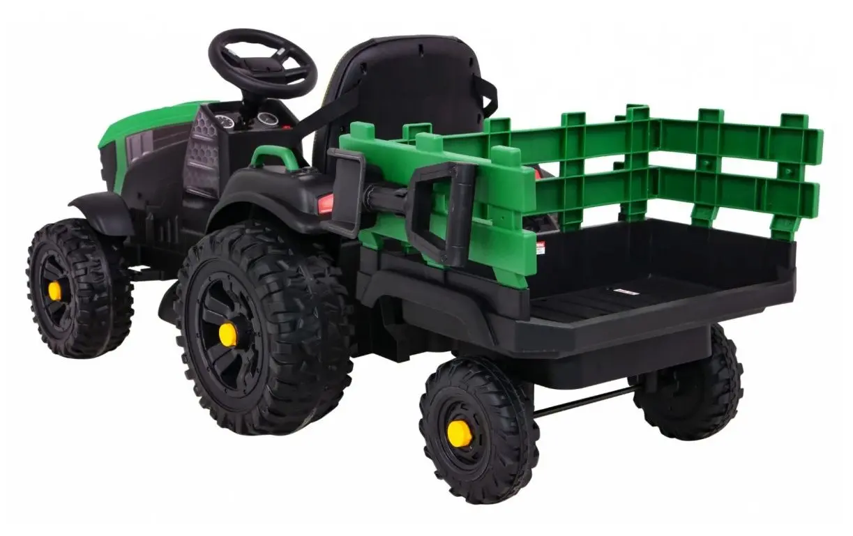 Tractor electric cu remorca Ramiz Titanium (Green/Black) - 4