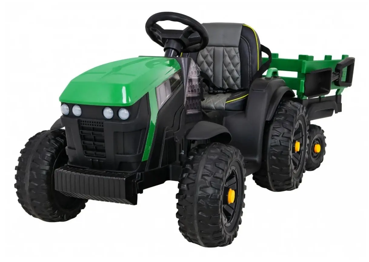 Tractor electric cu remorca Ramiz Titanium (Green/Black) - 5