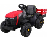 Tractor electric cu remorcă Ramiz Titanium (Red/Black)