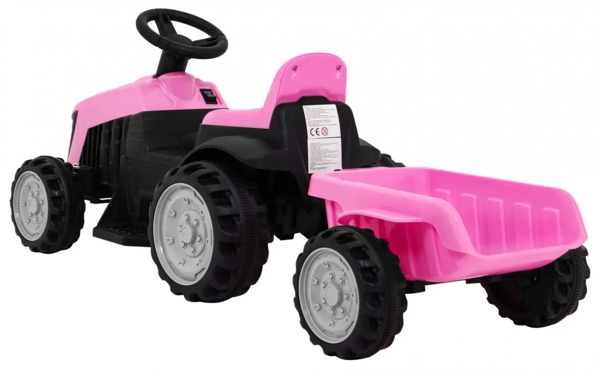 Tractor electric cu remorcă Ramiz TR1908T (Pink)