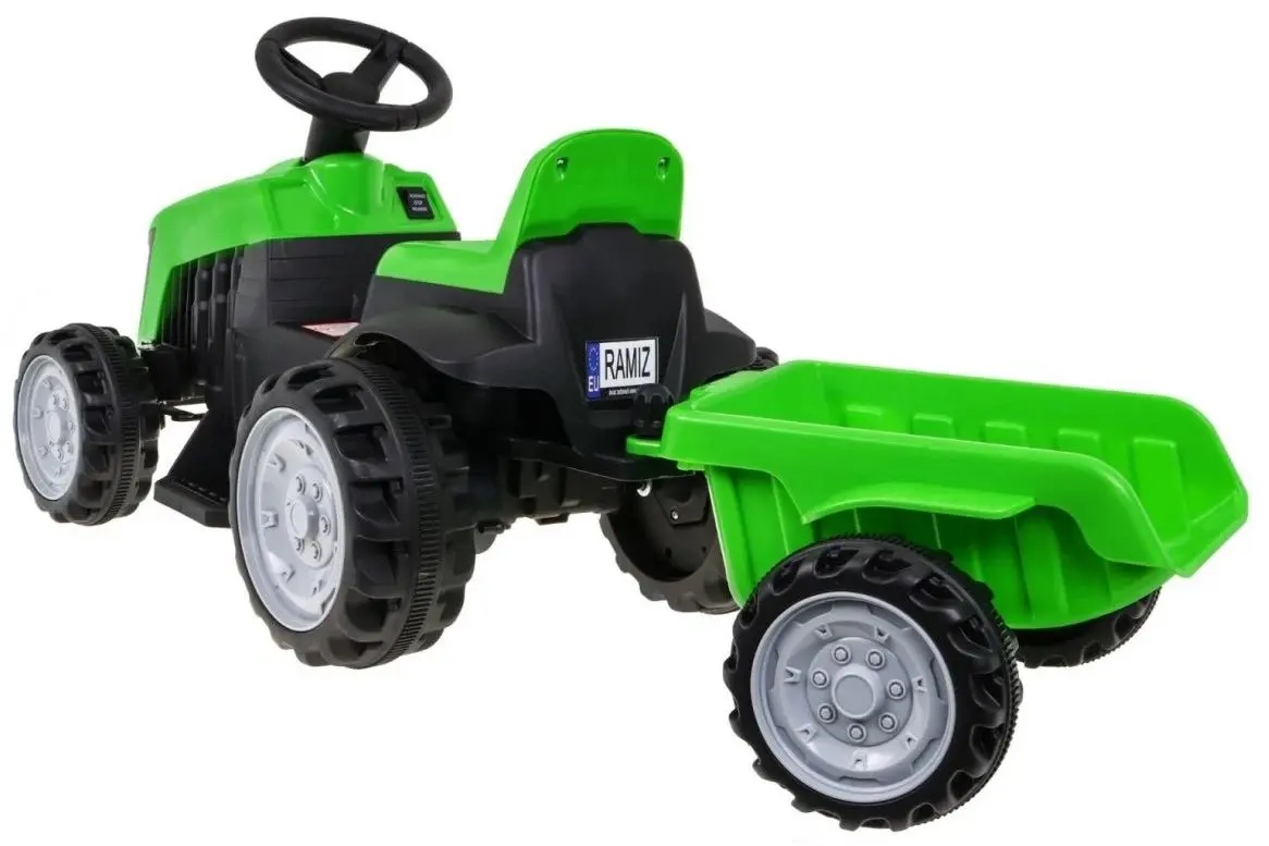 TractorTractor electric cu remorca Ramiz Tractor PA.TR1908T.ZIE (Green)
