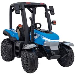 Tractor electric cu remorca Ramiz Tractor Vehicle Blast With Trailer (Blue) Thumb
