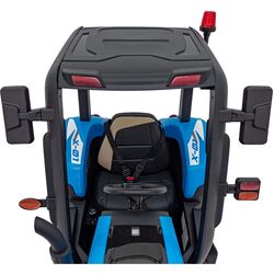 Tractor electric cu remorca Ramiz Tractor Vehicle Blast With Trailer (Blue) Thumb