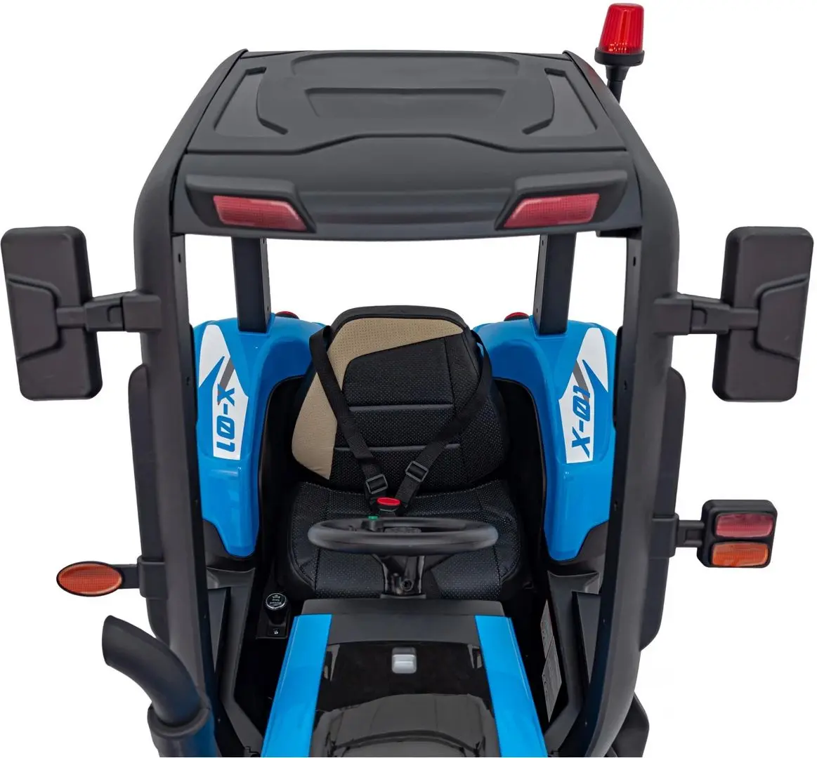 Tractor electric cu remorca Ramiz Tractor Vehicle Blast With Trailer (Blue) - 8