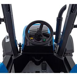 Tractor electric cu remorca Ramiz Tractor Vehicle Blast With Trailer (Blue) Thumb