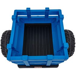 Tractor electric cu remorca Ramiz Tractor Vehicle Blast With Trailer (Blue) Thumb