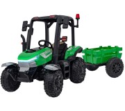 Tractor electric cu remorca Ramiz Tractor Vehicle Blast With Trailer (Green)