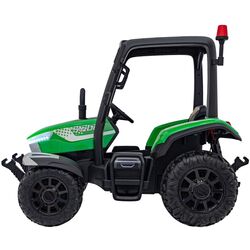 Tractor electric cu remorca Ramiz Tractor Vehicle Blast With Trailer (Green) Thumb