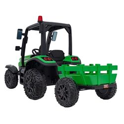 Tractor electric cu remorca Ramiz Tractor Vehicle Blast With Trailer (Green) Thumb