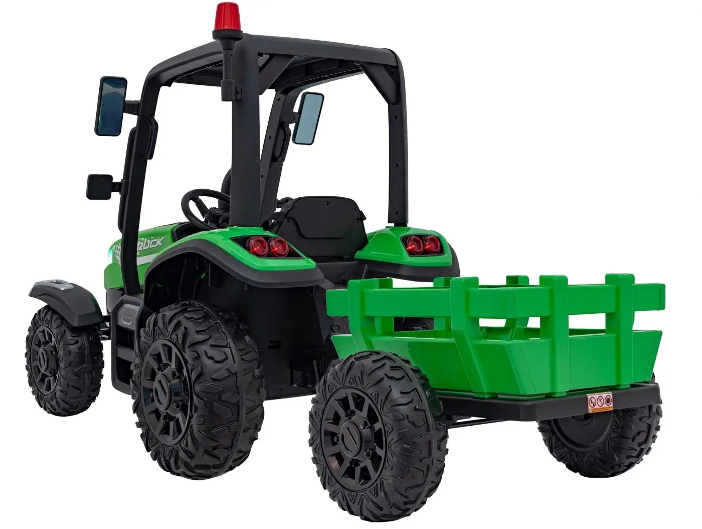 Tractor electric cu remorca Ramiz Tractor Vehicle Blast With Trailer (Green) - 5