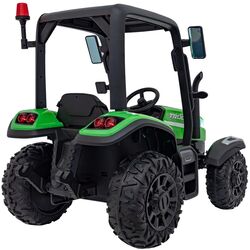 Tractor electric cu remorca Ramiz Tractor Vehicle Blast With Trailer (Green) Thumb