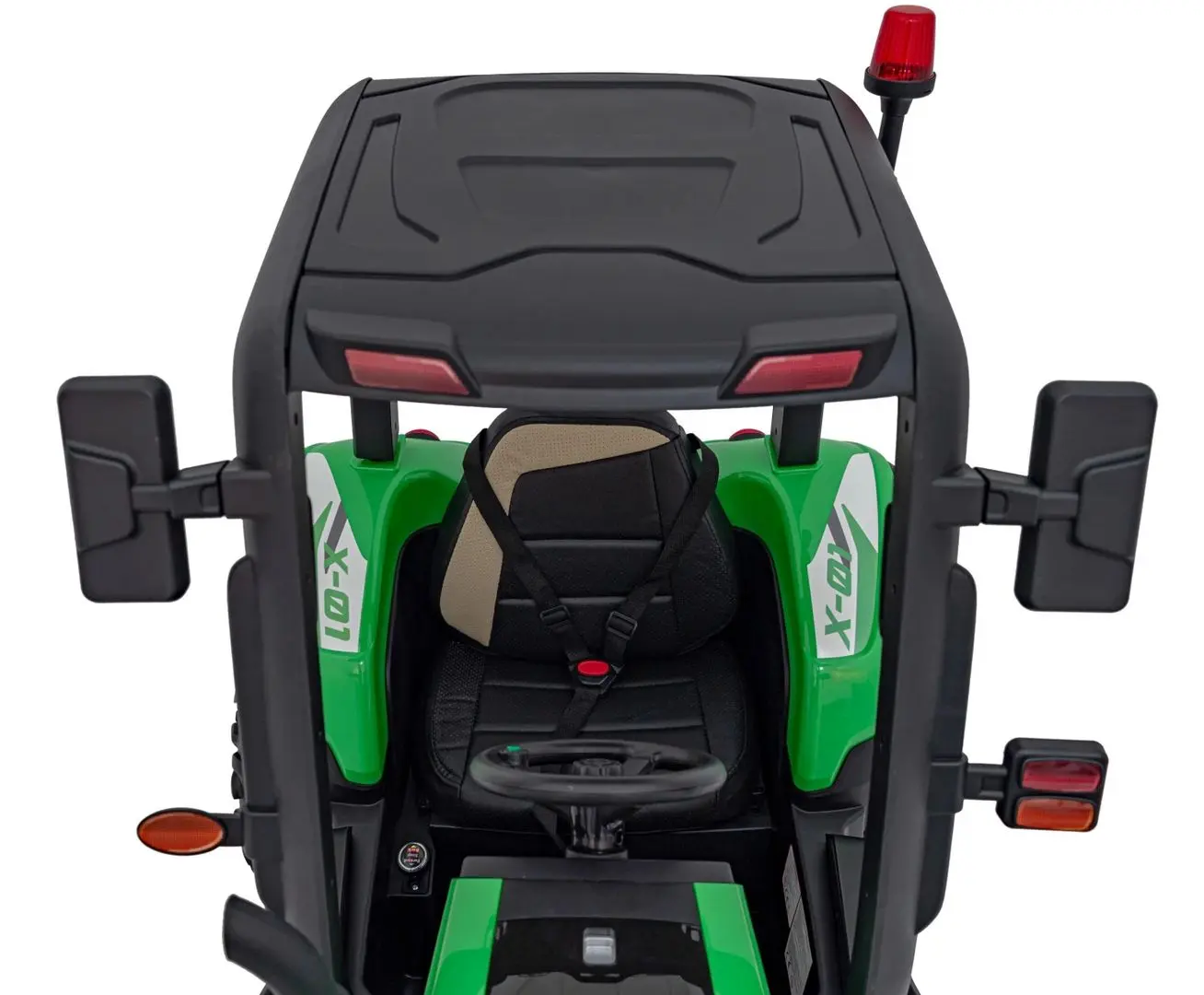 Tractor electric cu remorca Ramiz Tractor Vehicle Blast With Trailer (Green) - 9