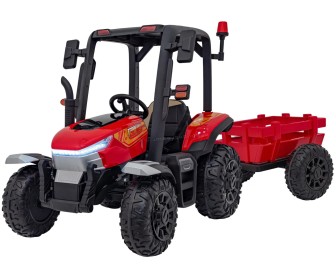 Tractor electric cu remorca Ramiz Tractor Vehicle Blast With Trailer (Red)