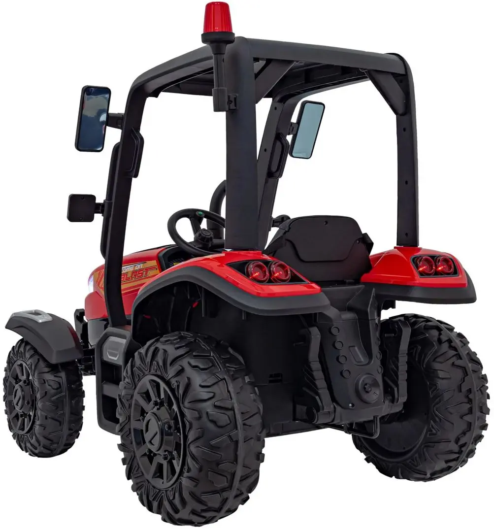 Tractor electric cu remorca Ramiz Tractor Vehicle Blast With Trailer (Red) - 5