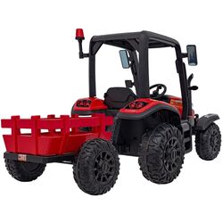 Tractor electric cu remorca Ramiz Tractor Vehicle Blast With Trailer (Red) Thumb